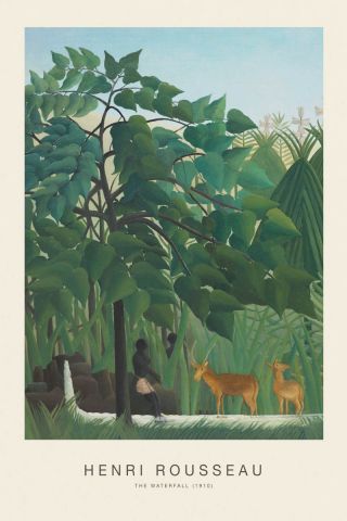 The Waterfall (SE) - Henri Rousseau